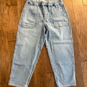 Madewell Pull on Relaxed Baggy Jeans